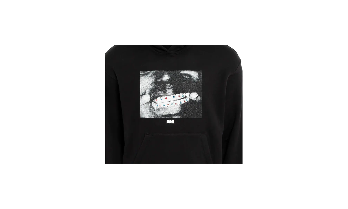 Crystal Grillz Hoodie "Kodak Black - Black" AW23 JSY2 H1G51CR1 001