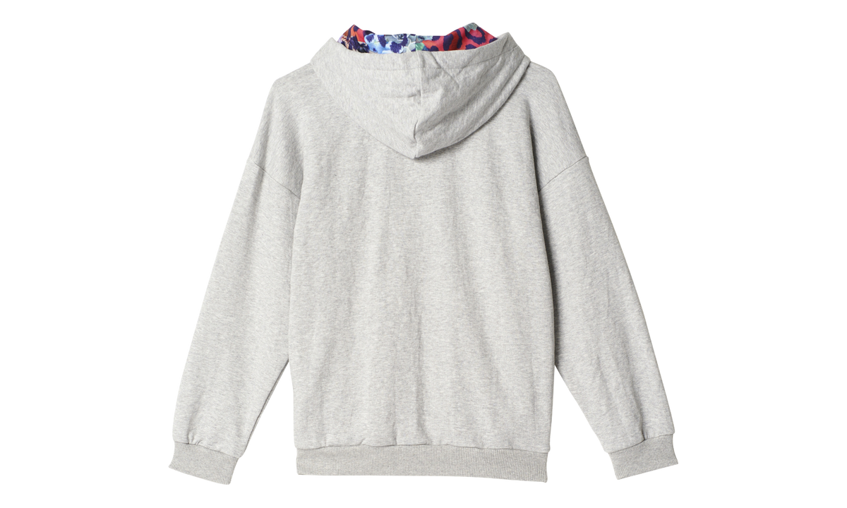 Originals S Rose Hoodie GS "Grey Heather / Multicolor / Fresh Pink" S96103