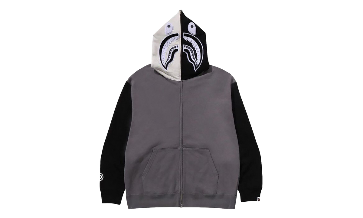 Shark Full Zip Hoodie #1 "Black" BAPE057