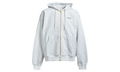Embroidered Logo Zip Up Hoodie "Grey" M-AW25-JTP-408-01