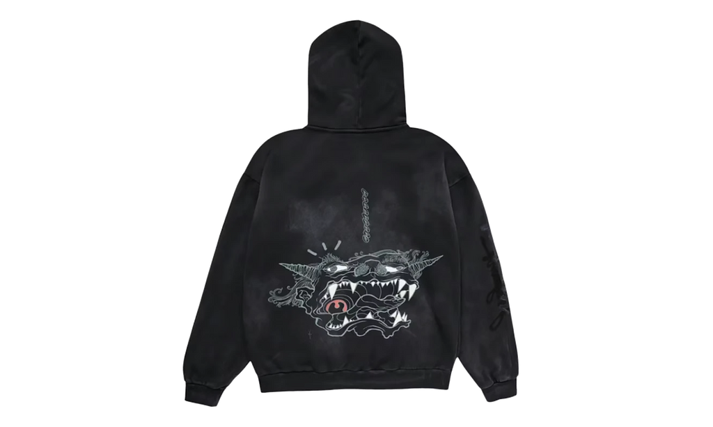 Travis Scott Cactus Jack x Fragment x Takashi Murakami Reborn Zip Hoodie "Black" CPFM45