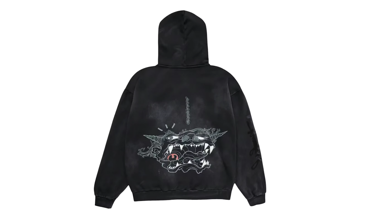 Travis Scott Cactus Jack x Fragment x Takashi Murakami Reborn Zip Hoodie "Black" CPFM45