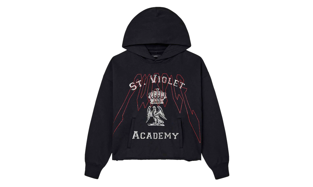 St. Violet Crystals Hoodie "Black" M4104 HWBH426