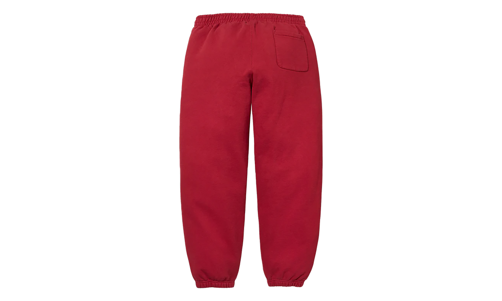 Satin Appliqué Sweatpant "FW25 - Dark Red" SU26133