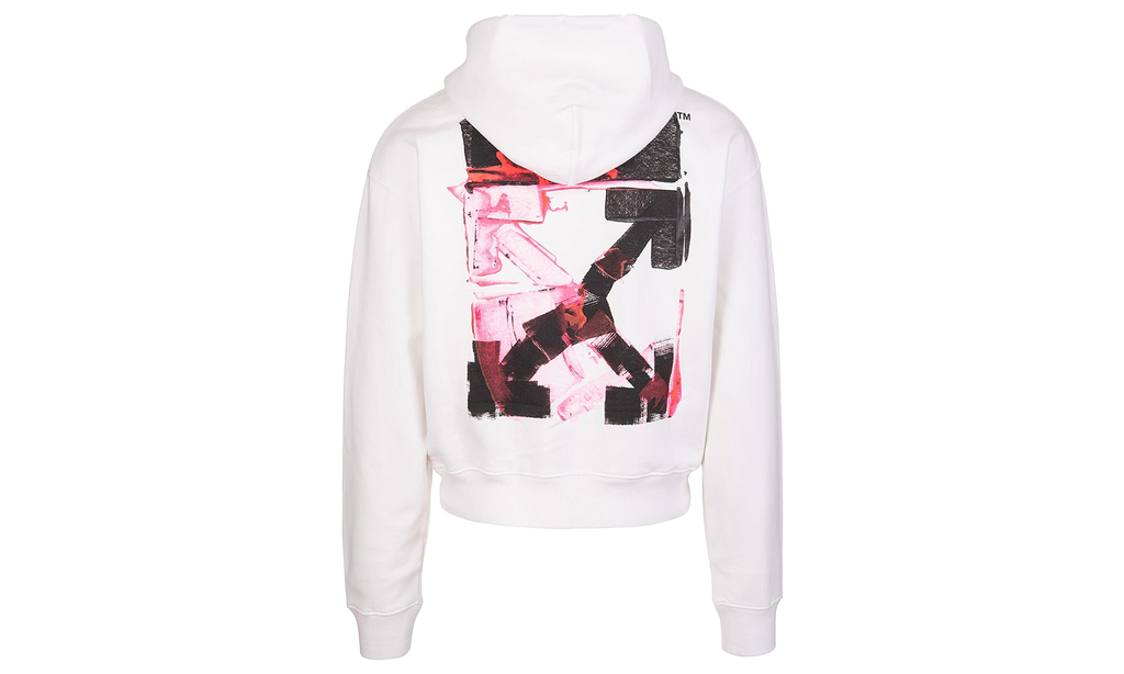 Arrow Logo-Print Pullover Hoodie "FUCHSIA" OMBB037F21FLE0150132