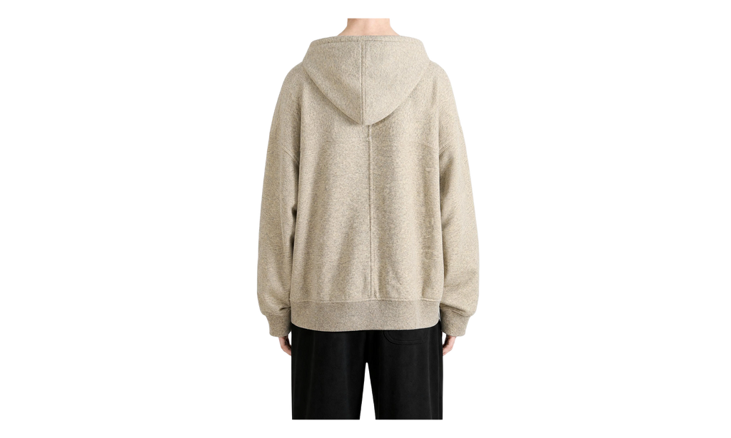 Zip-Up Knit Hoodie "Natural" RU02F4241 WFE 21