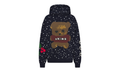 COTTON FLEECE OVERSIZED HOODIE "Cactus Plant Flea Market - Navy Dove Snow Print" SKM029