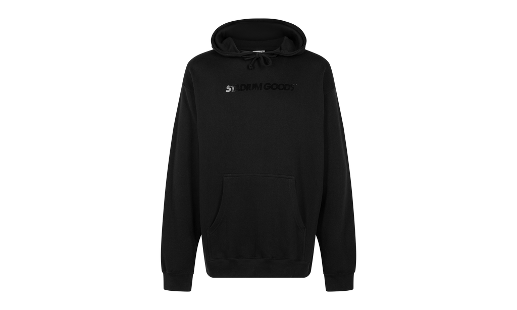 Horizontal Logo Hoodie "BLACK/BLACK" SGS0549