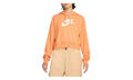 Sportswear Club Fleece Oversized Graphic Hoodie WMNS "Orange Trance / Heather / White" DQ5850 871
