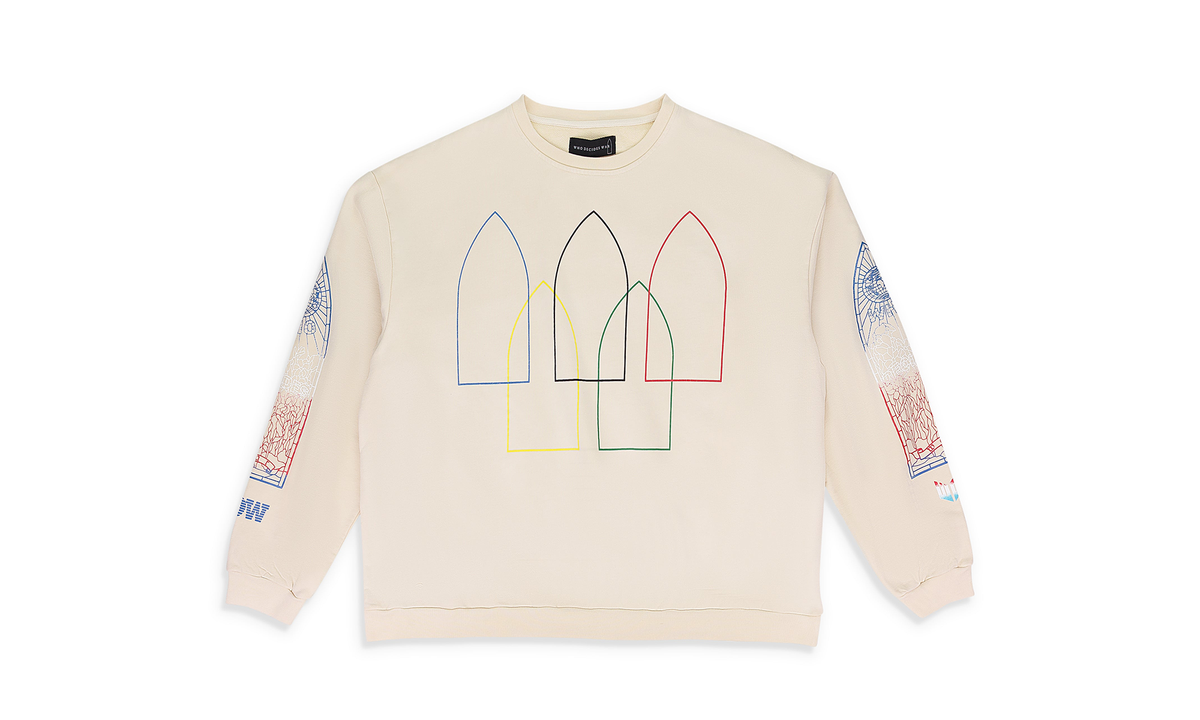 INTERTWINED WINDOWS HOODIE "IVORY" 1110330018SS24