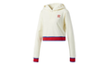 Embellished Arts Cropped Hoodie "Cream White" CV9437