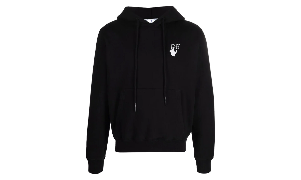 Arrows-print logo Hoodie "BLACK/MULTI-COLOR" OMBB034F21FLE0021084