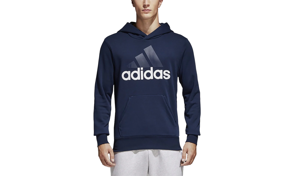 Essentials Linear Pullover Hoodie "Navy White" B45730