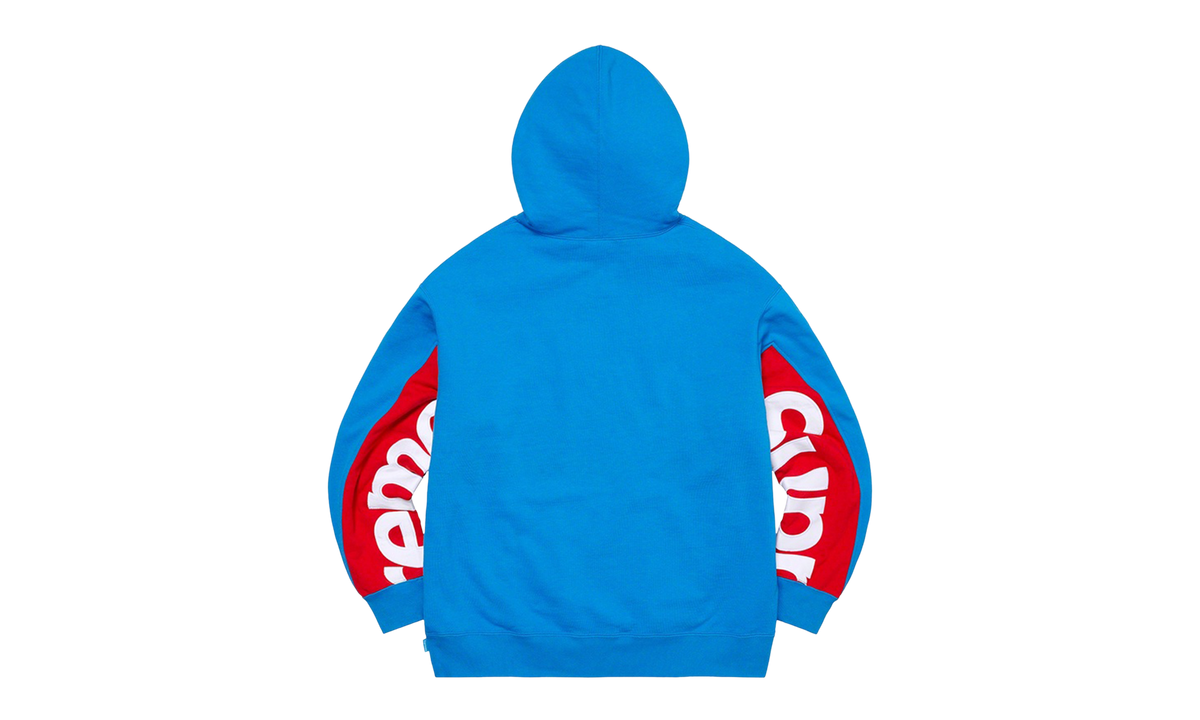 Cropped Panels Hoodie "SS22 - Bright Blue" SU12093