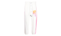 Sprayed Palm Cotton Sweatpants "White / Pink" PMCH011S23FLE008