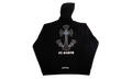 St. Barth Exclusive Cross Logo Pullover Hoodie "Black / Blue" CHRM1545