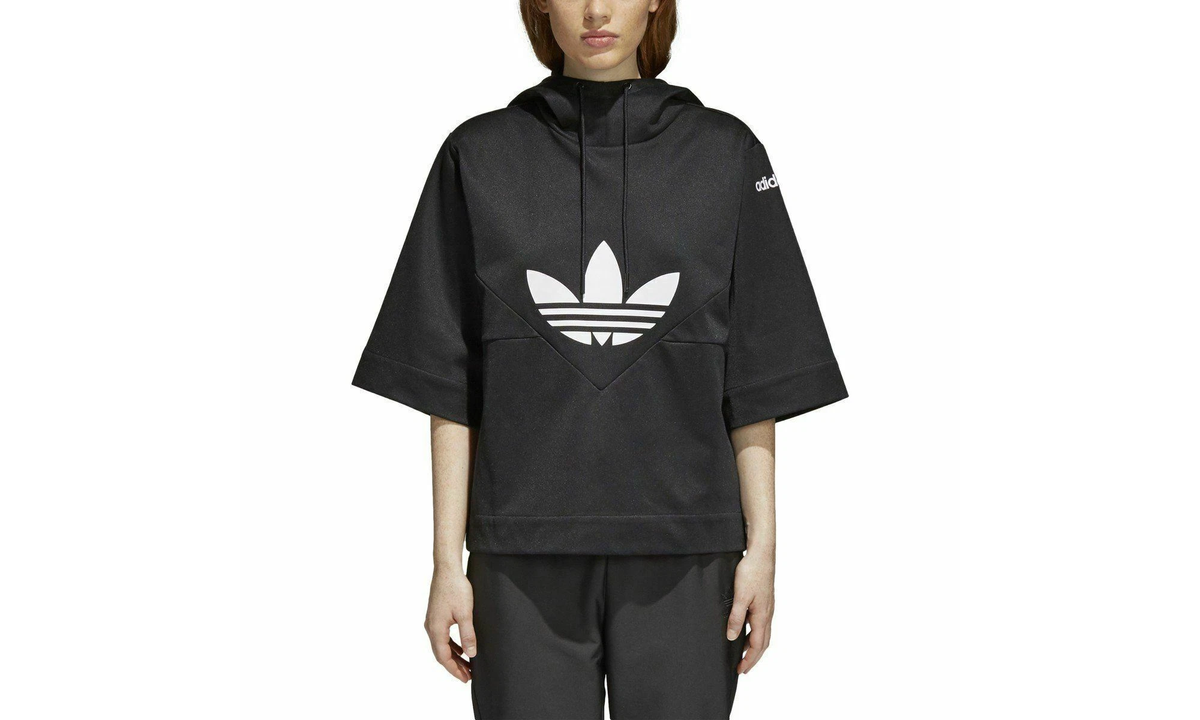 CLRDO 3/4 Sleeve Hoodie WMNS "Black / White" CY3563