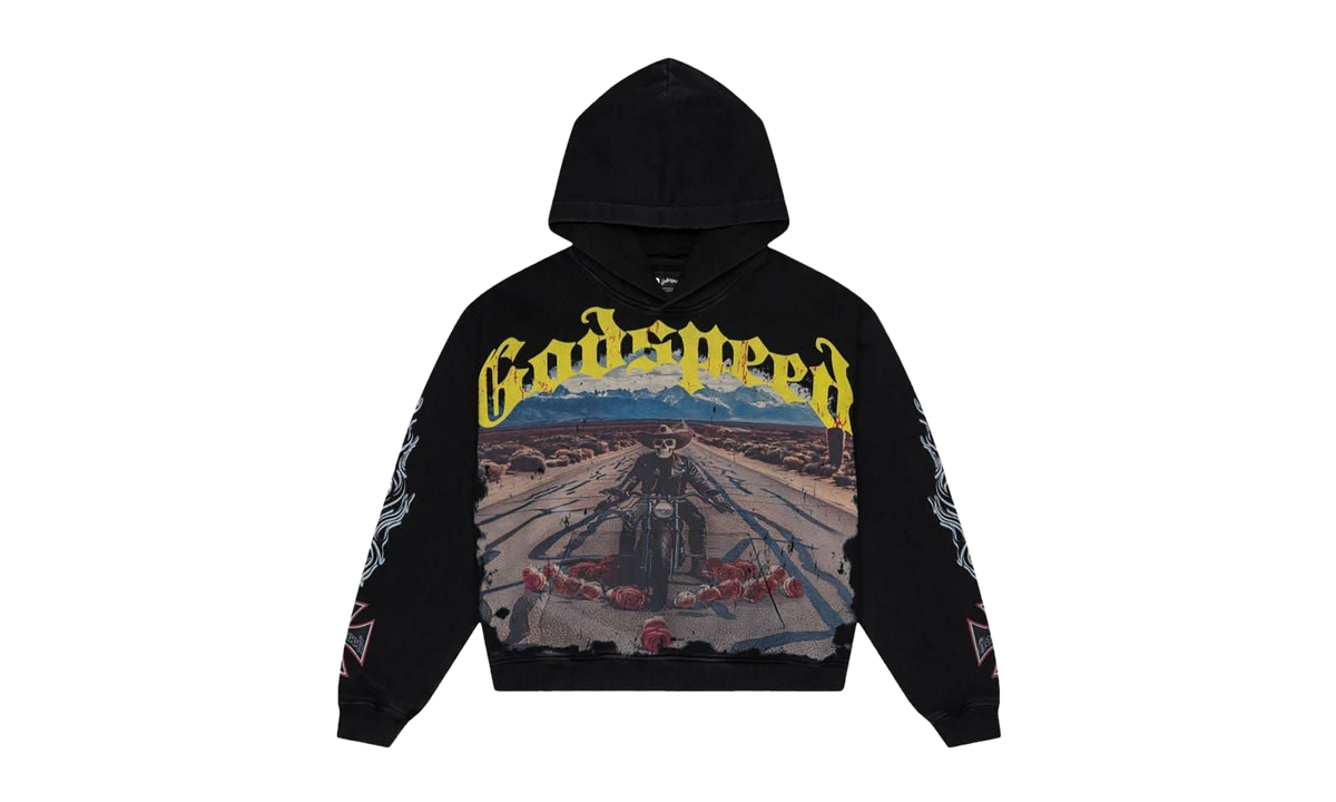 Long Lonely Road Hoodie "Black Wash" G6P55Q7F