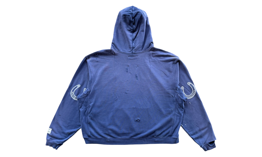 Chateau Ranch Paint Splatter Hoodie "Navy & White" GD419