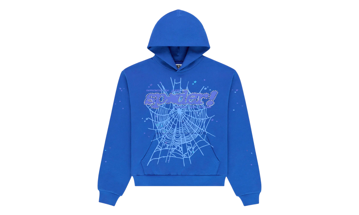 Rhinestone Punk V2 Hoodie "Blue" SP5der408