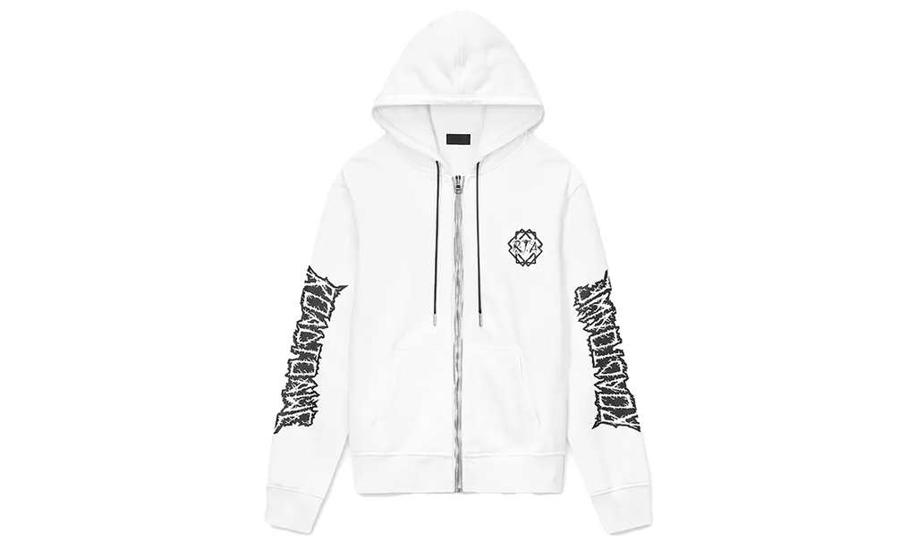 Floyd Zip Up Hoodie "White Metal Road To Awe" MLFQK909 T2009WTMR