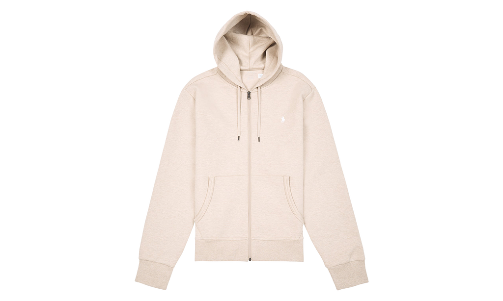 Double-Knit Full Zip Hoodie "Beige Heather" 710881517018