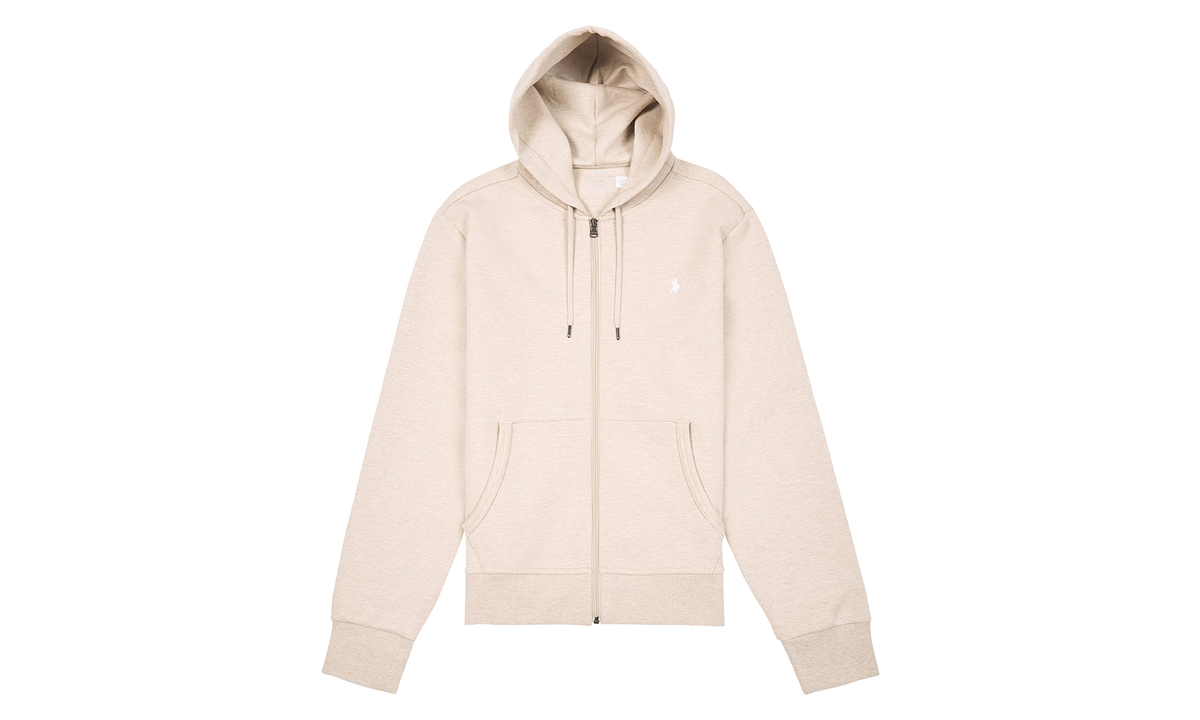 Double-Knit Full Zip Hoodie "Beige Heather" 710881517018