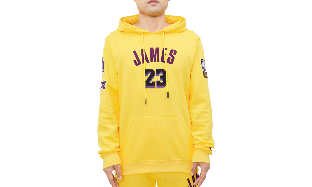 NBA Los Angeles Lakers - Lebron James Hoodie "Yellow" BLL551722 YEL