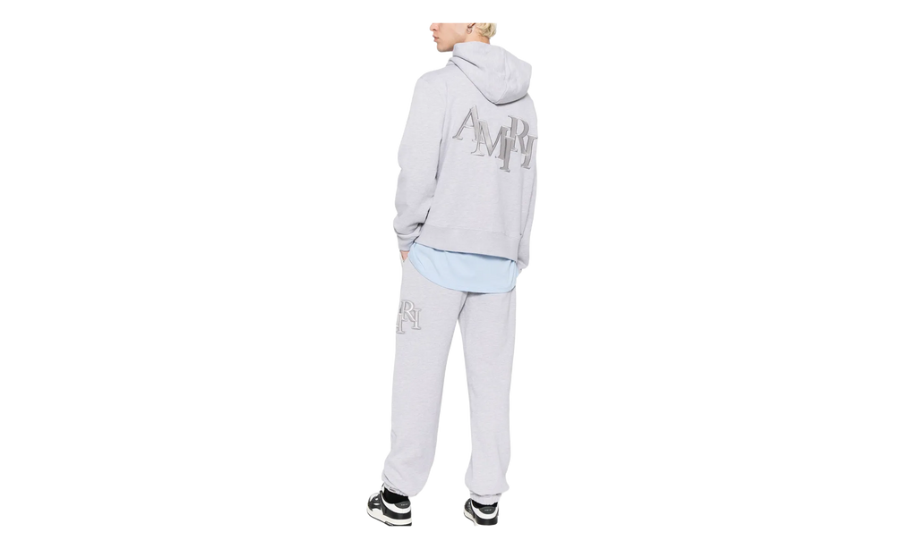 Staggered Logo Hoodie "Grey" AW23MJG029 032