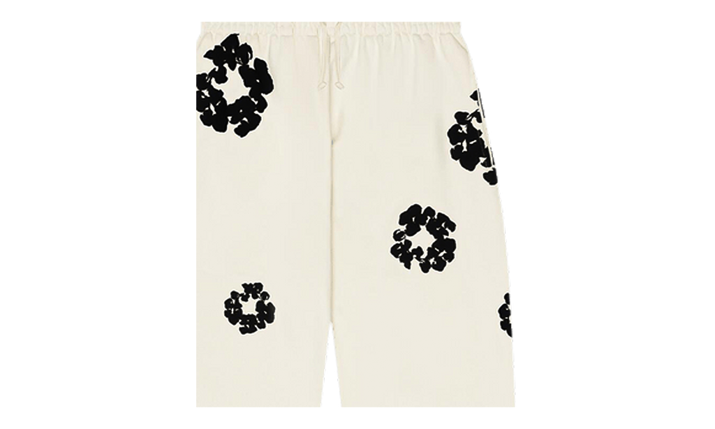 Cotton Wreath Sweatpants "Oatmeal / Black" DT632