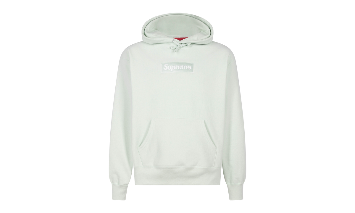 Box Logo Hoodie "FW23 - Light Green" SU100155