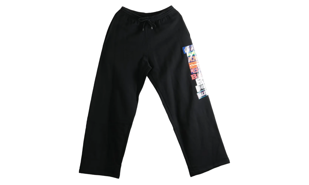 Bumper Stickers Baggy Sweatpants "Black" 871496TUVS81000