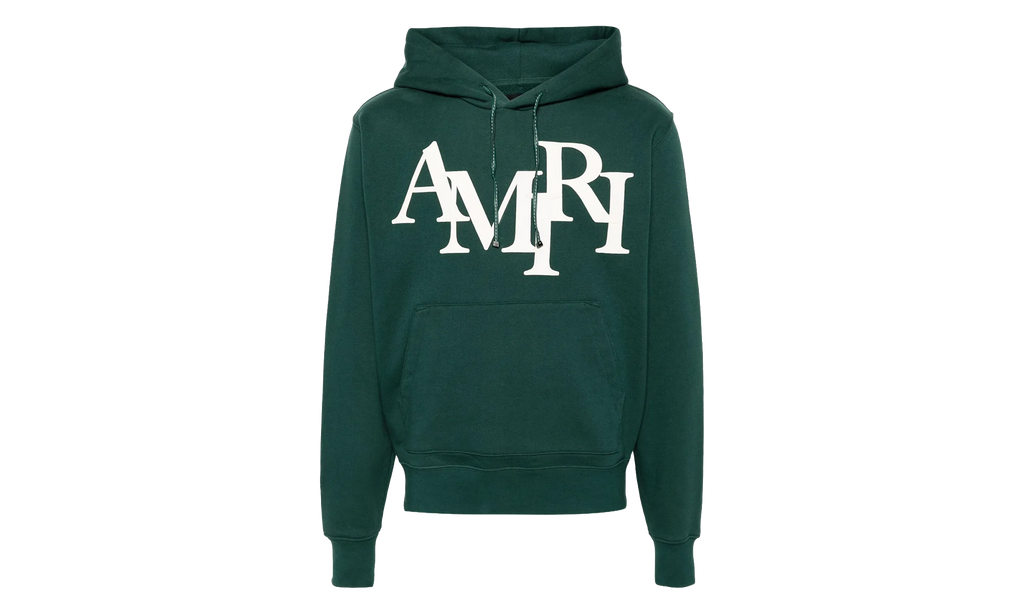 Staggered Logo Hoodie "Green / White" PS24MJL016 428
