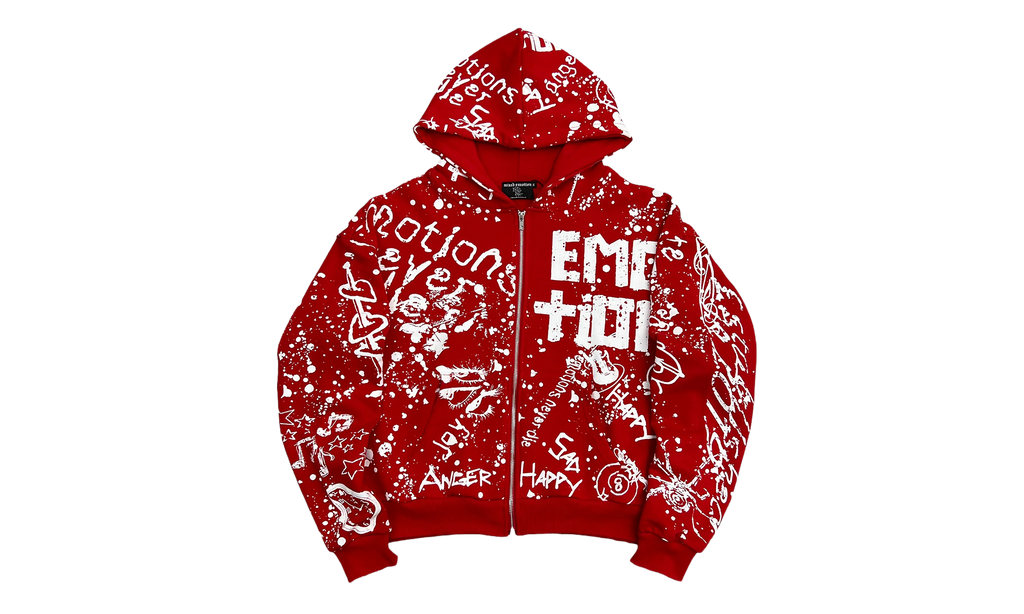 Graffiti Hoodie "Red" MIXE026