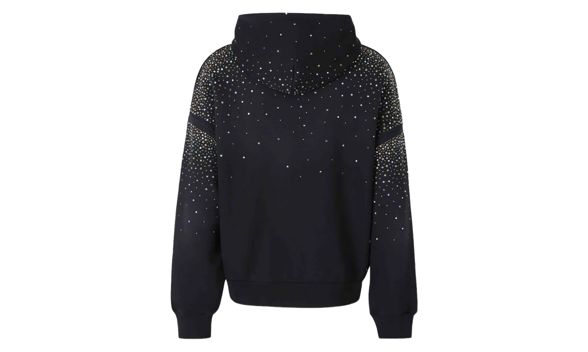 Crystal Oversized Zip-Up Hoodie "Black" AM426JR065 0002