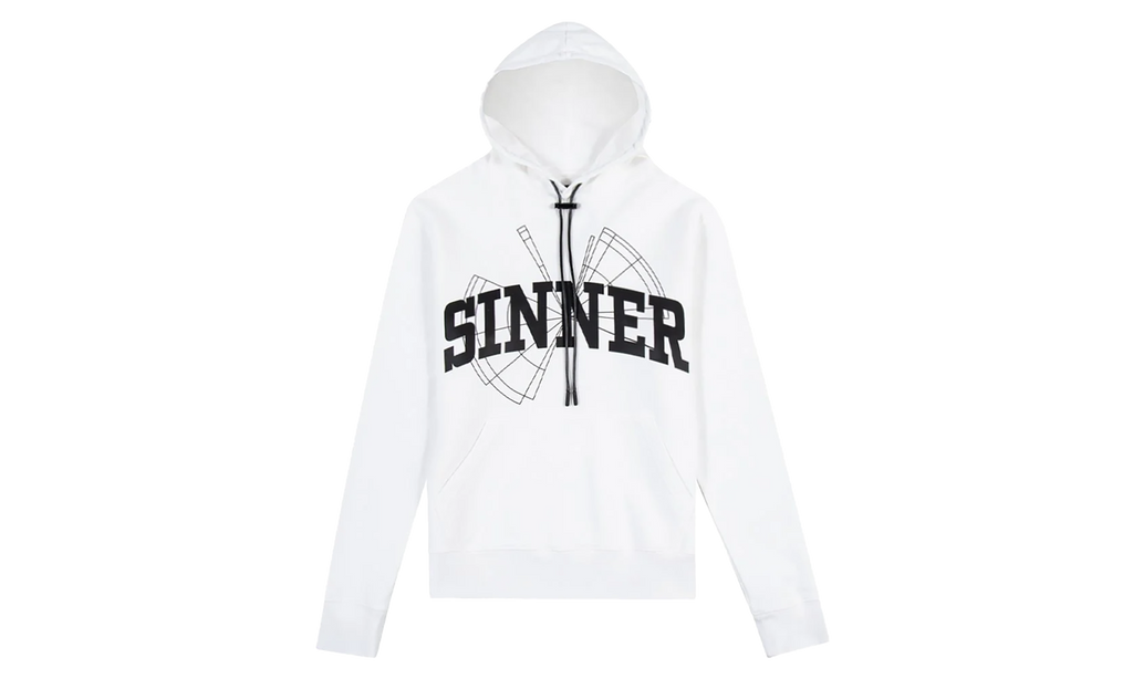 Black Sinner Hoodie "White" MS22 A213 7189WITSI