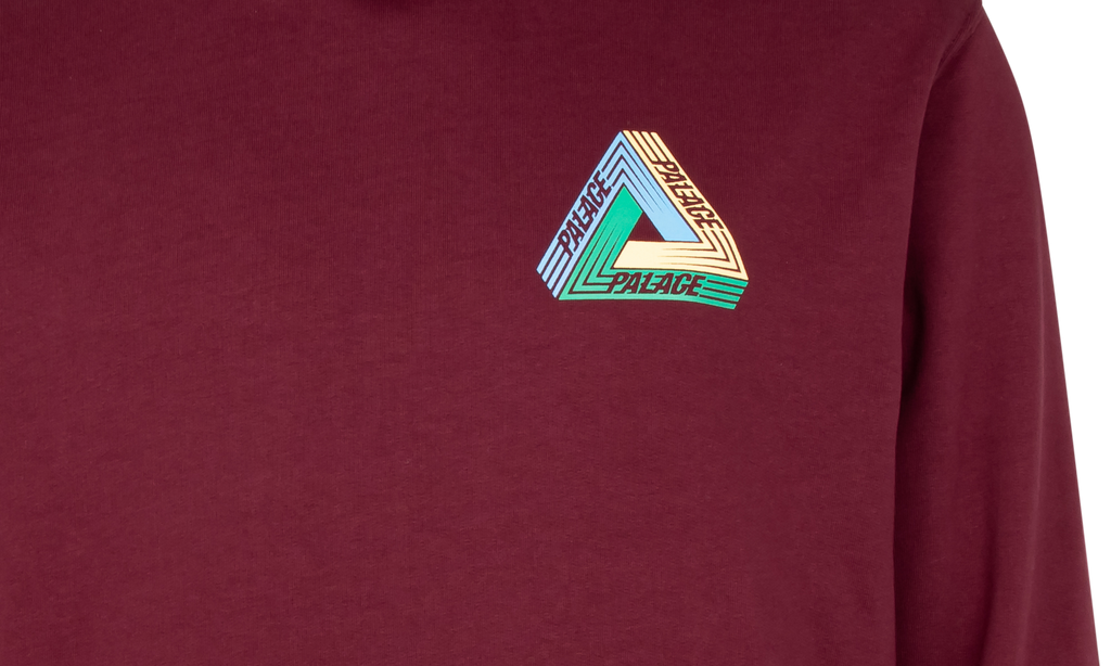 TRI-DART HOODIE "BURGUNDY" P19HD091