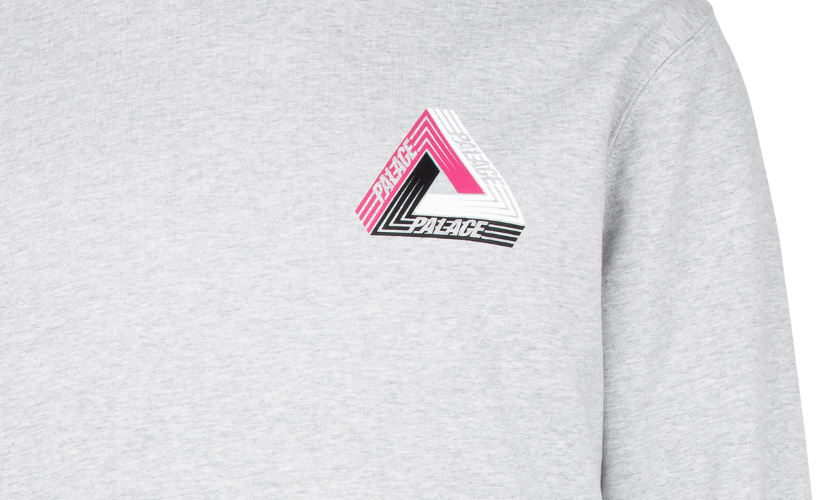 TRI-DART HOODIE "GREY MARL" P19HD087