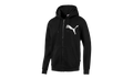 BIG LOGO FULL ZIP FLEECE HOODIE "Puma Black" 580567 01