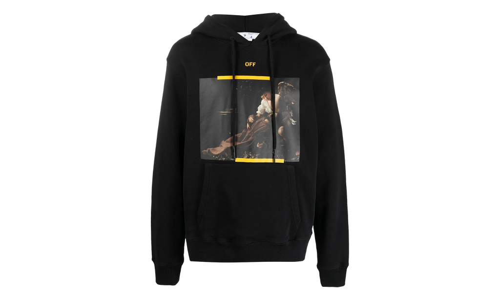 Arrow Caravaggio St. Fran Slim Hoodie "Black / Yellow / Multicolor" OMBB097C99FLE0161001