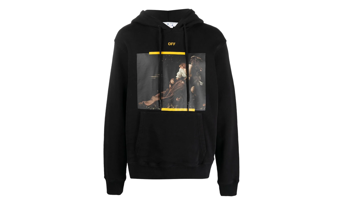 Arrow Caravaggio St. Fran Slim Hoodie "Black / Yellow / Multicolor" OMBB097C99FLE0161001