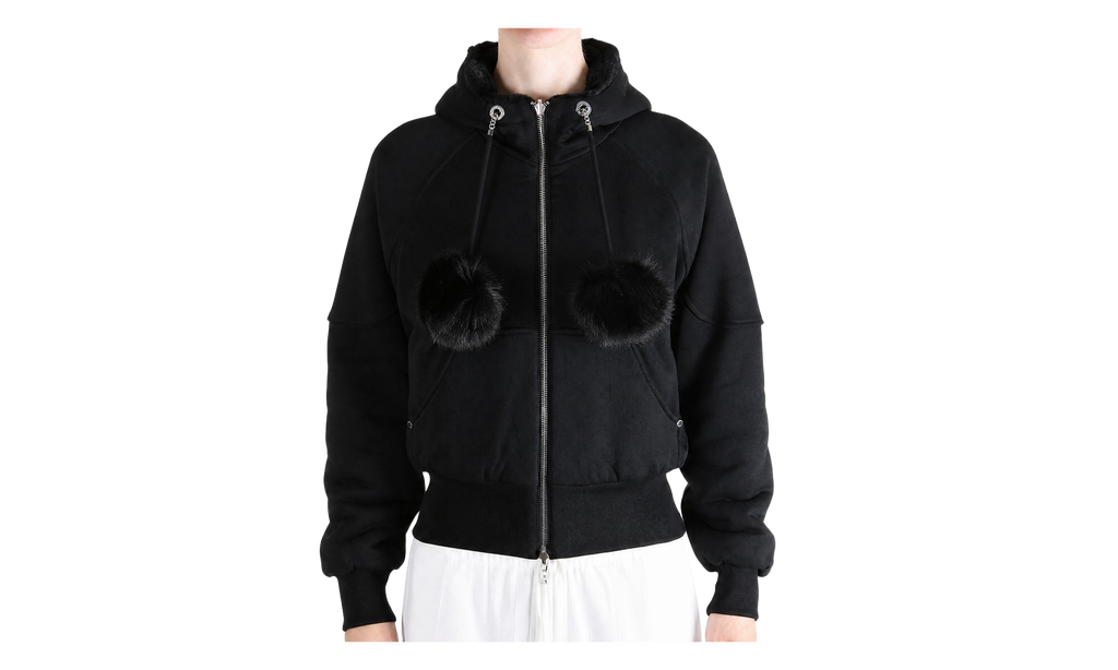 Oro Bunny Reversible Hoodie WMNS "Black" M36LS611 313