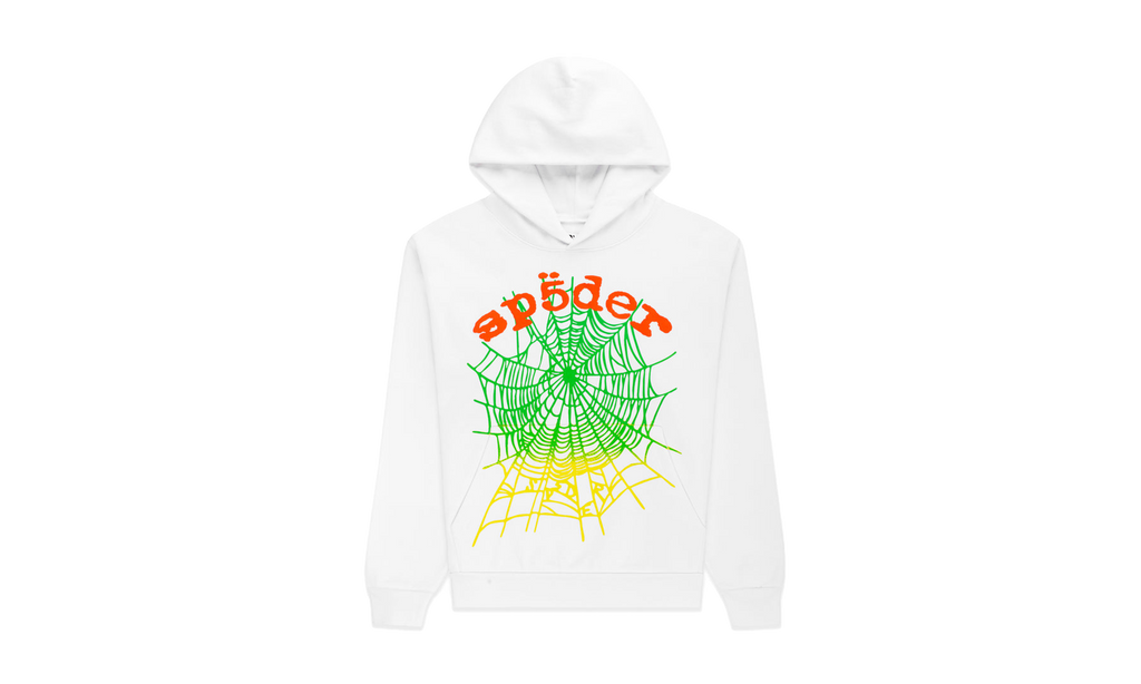 OG Web V2 Gradient Hoodie "White/Red/Green/Yellow" SP5der60
