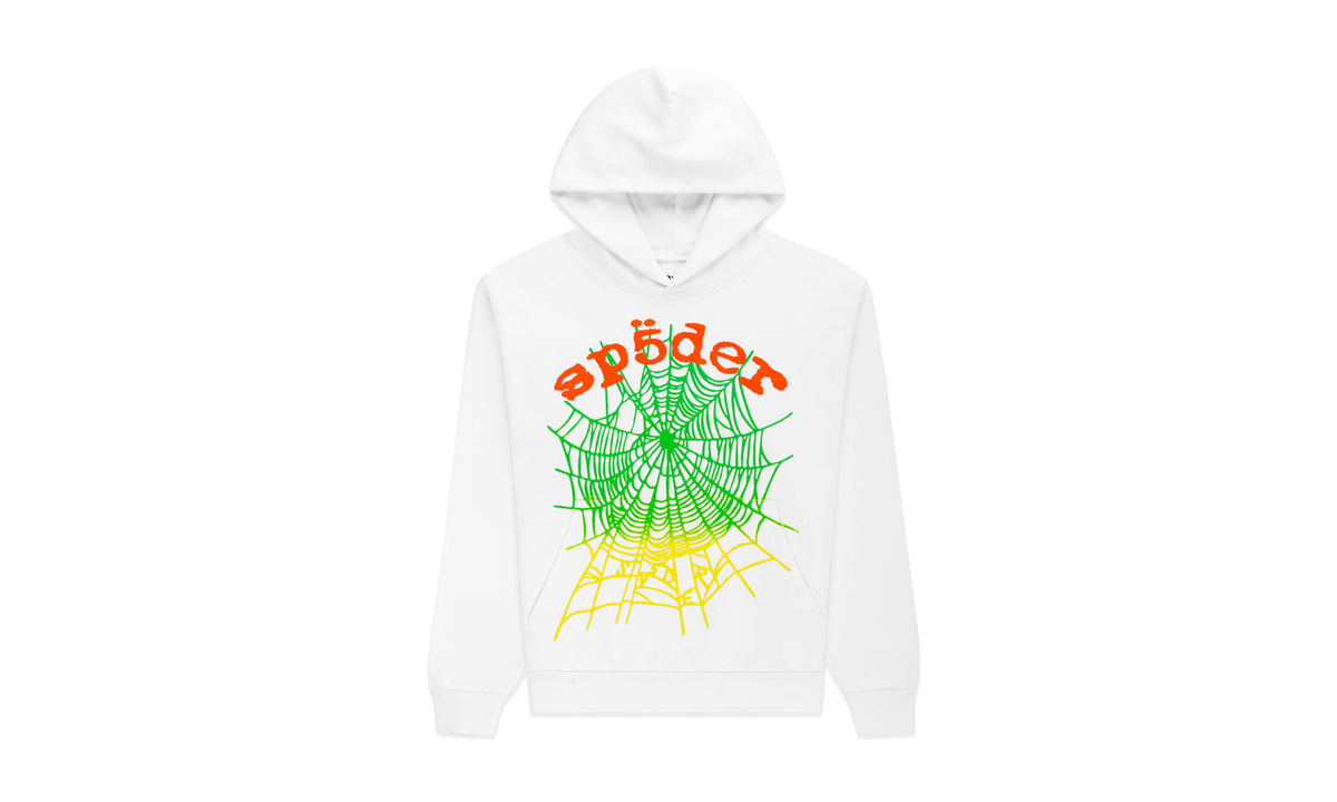 OG Web V2 Gradient Hoodie "White/Red/Green/Yellow" SP5der60