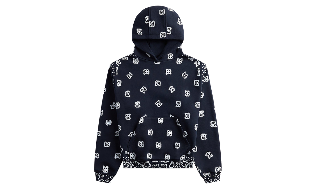 Bandana Print Hoodie "Vintage Black" RHPF24HO01856 2306