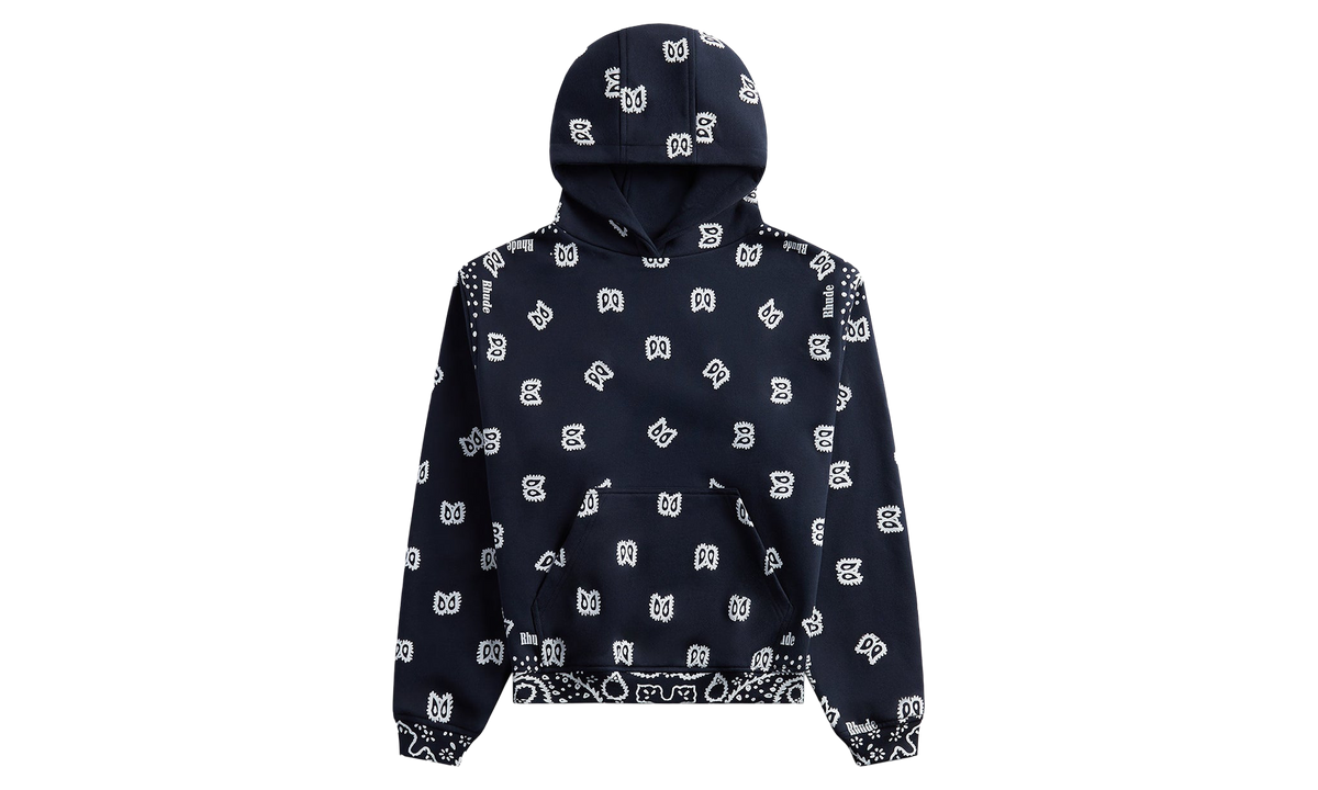 Bandana Print Hoodie "Vintage Black" RHPF24HO01856 2306