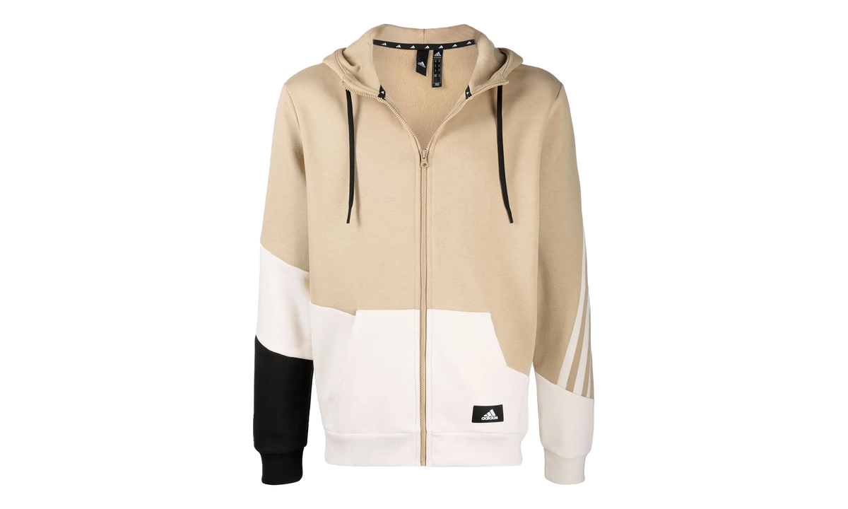 Colorblock Hoodie "Beige Tone / Wonder White" H39774