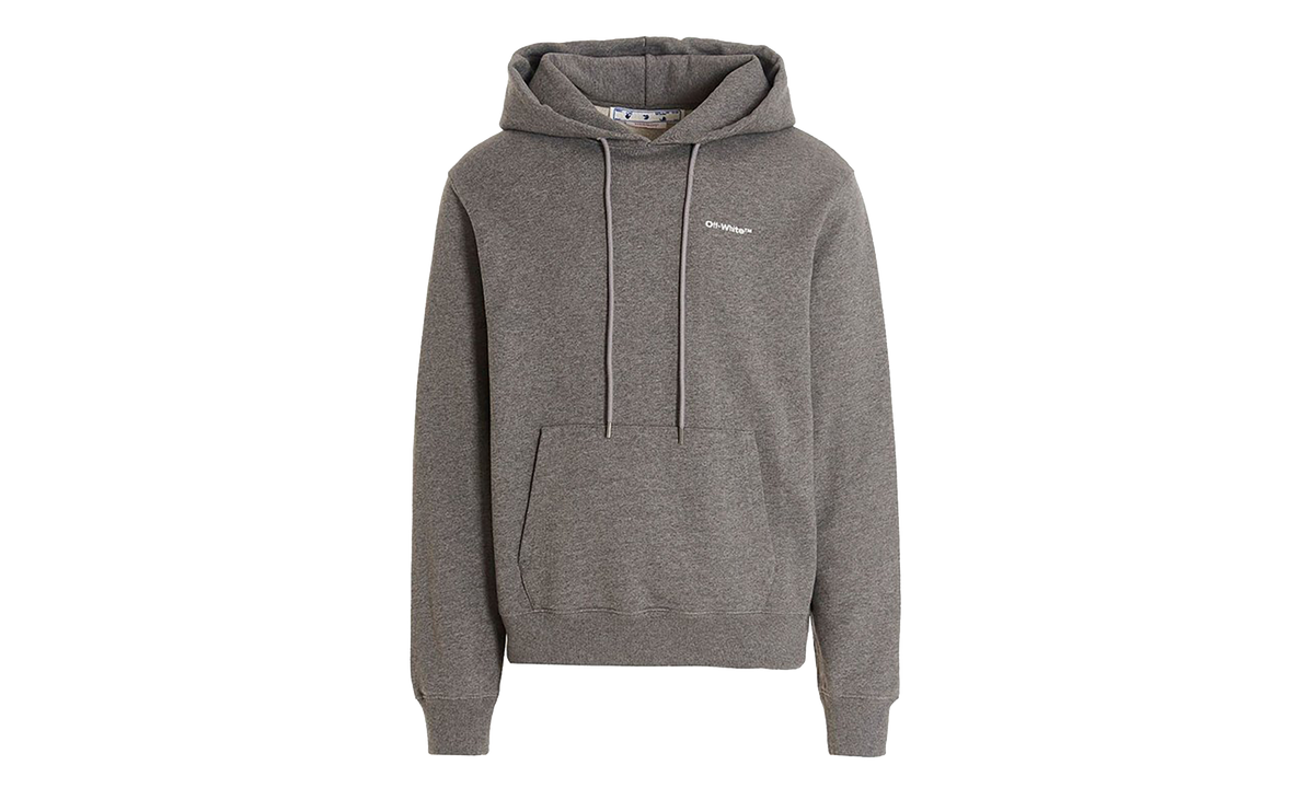 Wave Outline Diag Design Hoodie "Grey" OMBB097C99FLE0170801