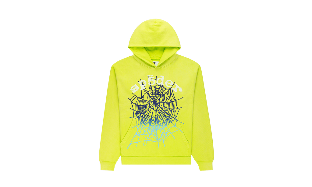 OG Web V2 Gradient Hoodie "Acid Green/White/Black/Blue" SP5der59