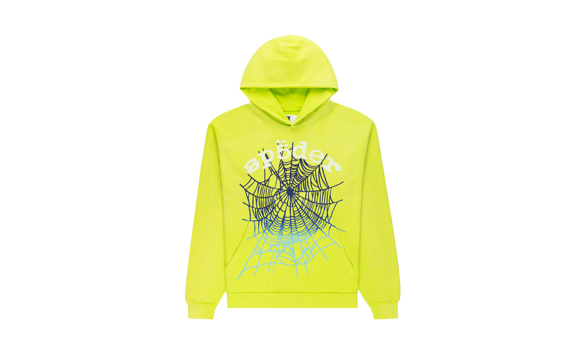 OG Web V2 Gradient Hoodie "Acid Green/White/Black/Blue" SP5der59